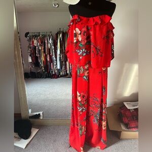 NWOT Jealous Tomato/Flying Tomato floral red 2 piece set